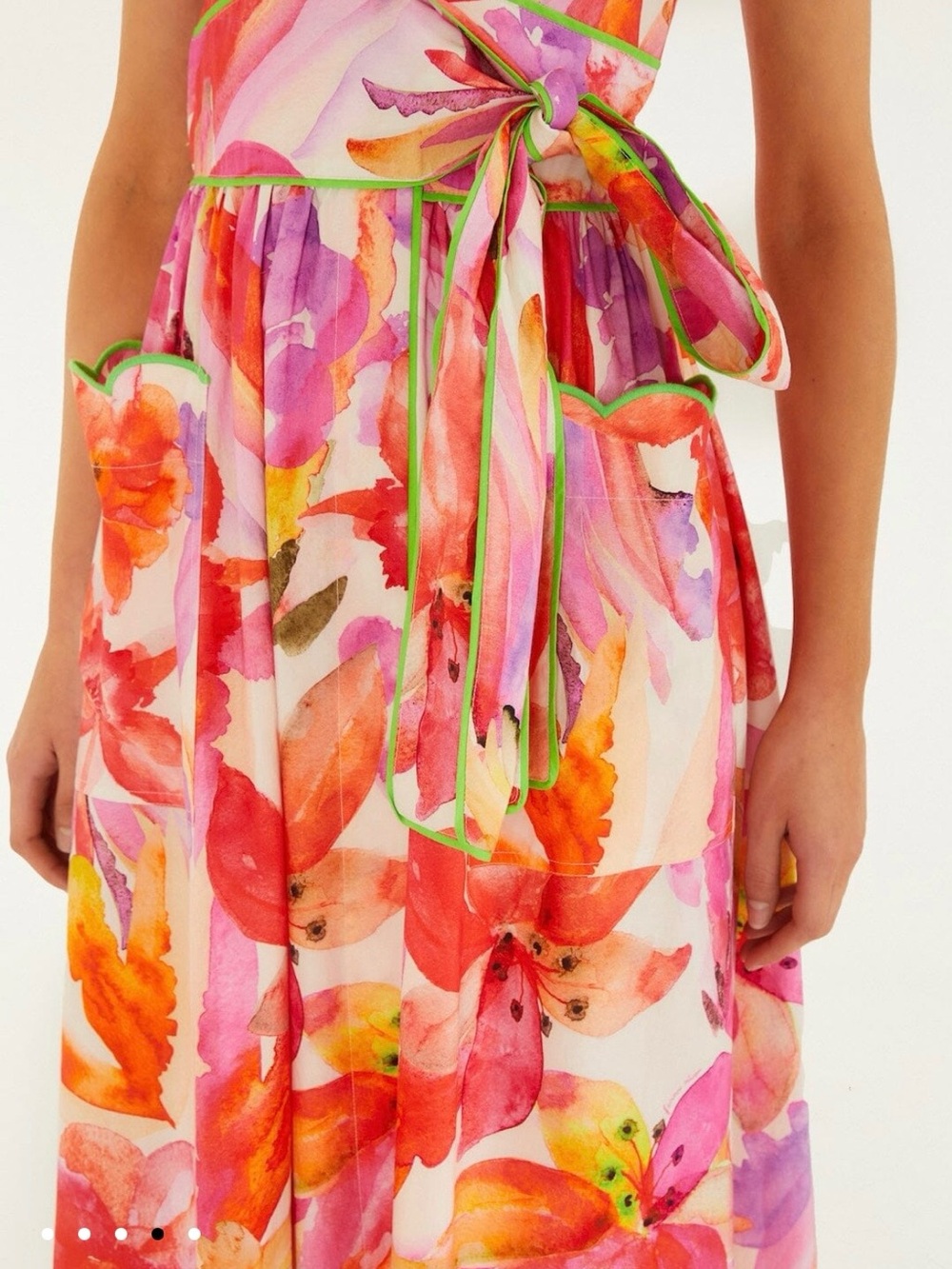 Farm Rio Multicolor Artsy Flora Belted
Maxi Dress. Medium. NWT. - Picture 4 of 6